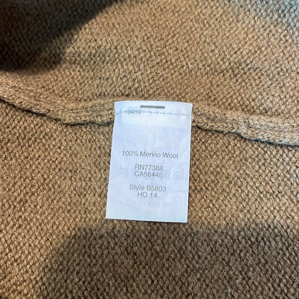 Madewell women’s 100% Merino wool scoop-neck sweater overside green/grey sizeXS‎ - Picture 12 of 16